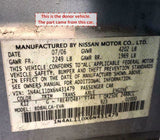 2005 - 2006 Nissan Altima Used Temperature Heater A/C Control 27500 ZB02A OEM *J