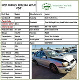 2005 - 2007 SUBARU IMPREZA Wiper Arm Back Glass Windshield Window Rear OEM M