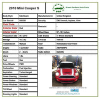 2007 - 2015 BMW MINI COOPER S Hatchback 1.6L Radiator Code Support