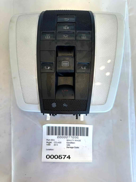 2014 MERCEDES Roof Overhead Console Dome Lights Interior Lights 204 Type C250