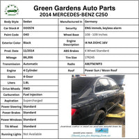 2014 MERCEDES 1.8L 4 Cylinder Climate Control Pillar A Panel Trim Assembly OEM