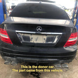 2012 - 2015 MERCEDES C250 Rear Bumper Cover Impact Bar Paint Code 040 Black 1.8L