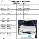 1999 - 2002 NISSAN QUEST 3.3L Combination Wiper Column Switch 255607B010