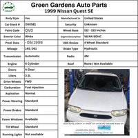 1999 - 2002 NISSAN QUEST 3.3L 6 Cylinder Automatic Transmission Assembly OEM
