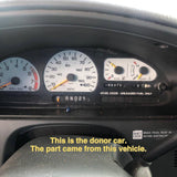 1999 NISSAN QUEST 3.3L 6 Cylinder Front Left Sun Visor Sun Shade with Mirror