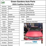 1998 - 2004 CADILLAC SEVILLE Engine Power Brake Booster Control 8 Cylinder 4.6L