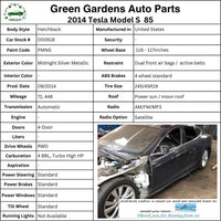2014 TESLA S Quarter Roof Door Top Upper Molding Chrome Left Driver Side OEM