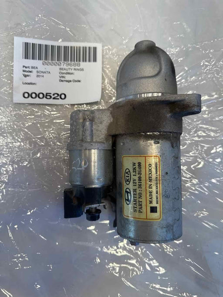 2014 HYUNDAI SONATA SE Engine Starter Motor Assembly 36100-2G400 12V OEM
