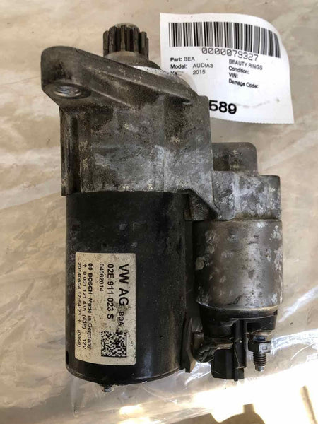 2015 - 2018 AUDI A3 Engine Starter Motor 02E911023S 1.8L 4 Cylinder OEM