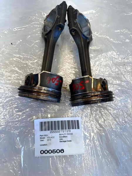 2009 - 2011 VOLKSWAGEN CC Piston w/ Connecting Rod 2 Pieces 2.0L 4 Cylinder OEM