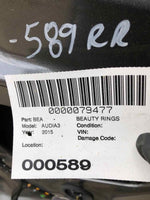 2015 - 2018 AUDI A3 PREMIUM Rear Door Skin Shell Passenger Right Paint Code X7R