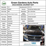 2013 DODGE JOURNEY A/C Air Conditioner Refrigerant Hose Assembly 2.4L OEM