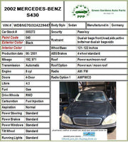 2002 MERCEDES BENZ Brake Caliper No Side Left and Right Assembly 4.3L OEM LH RH