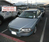 2000 VOLVO S80 80 SERIES Front Bumper Cover with Grille Assembly Blue OEM Q