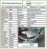 2013 CHEVROLET CHEVY CRUZE Rear Outside Door Handle Right Exterior RH OEM Q