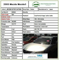 2004 - 2009 MAZDA 3 Sedan Front Side Door Glass Window Passenger Right RH OEM Q