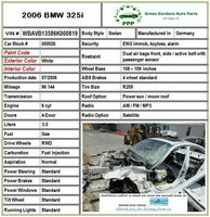 WHEEL RIM  17x8 ALLOY 5 SPOKE FLAT SPOKE BMW 325I 2004 - 2006 OEM