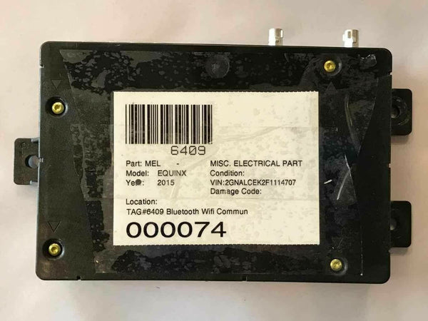 2015 CHEVROLET EQUINOX LT OnStar Bluetooth Wi-Fi Communication Module Option Q