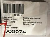 2015 CHEVROLET EQUINOX Rear Suspension Shock Absorber Strut 108K Miles OEM Q