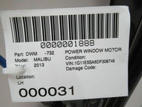 2013 CHEVROLET CRUZE Front Power Window Regulator Motor Driver Left LH OEM Q