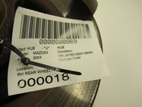 2004 MAZDA 3 Sedan Rear Wheel Hub Spindle Bearing 102K Miles OEM Q