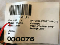 2014 CHEVROLET SPARK Door Hatch Support Strut Shock Absorbers Passenger Right Q