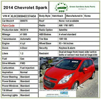 2014 CHEVROLET SPARK Door Hatch Support Strut Shock Absorbers Passenger Right Q