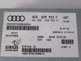 AUDI A4 09 Sirius Satellite Radio Control Module Unit 2008 2009 4E0035593F OEM