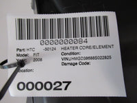 2007- 2008 HONDA FIT Hatchback Front Heater Core Element Radiator 80K Miles Q