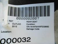 2015 MITSUBISHI OUTLANDER Rear Seat Upper Cloth w/ Headrest Passenger Right Q