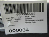 2002 MERCEDES BEN C-CLASS  Front Seat Belt Cloth Driver Left LH Complete OEM Q