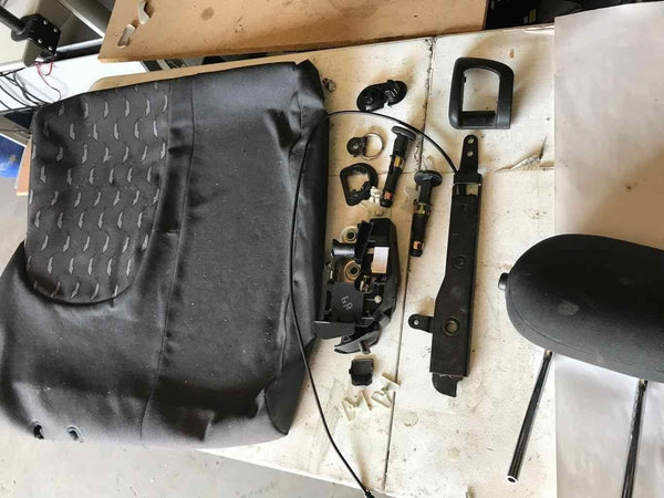 2022 MERCEDES BENZ C230 Rear Upper Seat Cover w/Headrest Dark Grey Right Q