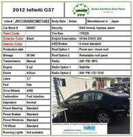 2009 - 2013 INIFINITI G37 Front Wheel Hub Brake Bearing Passenger Right OEM Q