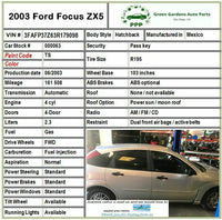 2003 FORD FOCUS Spare Wheel Rim Tire T125/80R15 with Scissor Jack Emergency Tool
