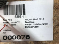 1999 LAND ROVER DISCOVERY Front Seat Belt Safety Seatbelt Passenger Right OEM Q