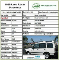 1999 LAND ROVER Rear Back Glass Window Motor Regulator Passenger Right OEM Q