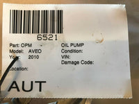 2010 CHEVROLET CHEVY AVEO Engine Motor Oil Pump Assembly OEM Q