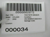 2002 MERCEDES BENZ C-CLASS C230 Yaw Rate Sensor Control Module 10098515064 OEM Q