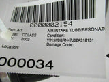 2002 MERCEDES BENZ C-CLASS Air Intake Tube Duct Hose OEM Q