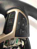 2015 JEEP CHEROKEE Steering Wheel w/ Switch & Cover Leather Black OEM Q