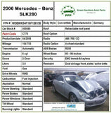 2005 -2008 MERCEDES BENZ SLK Door Step Sill Scuff Plate Driver Left 1716800135 Q