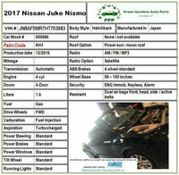 2011-2017 NISSAN JUKE Rear Quarter Fender Cover Trim 781261KA0A Passenger Right