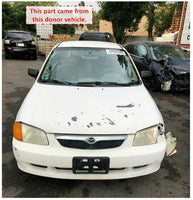 1999 MAZDA PROTEGE  Door Fuel Gas Cap Filler Lid  Panel White OEM Q