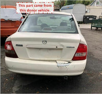 1999 MAZDA PROTEGE  Door Fuel Gas Cap Filler Lid  Panel White OEM Q
