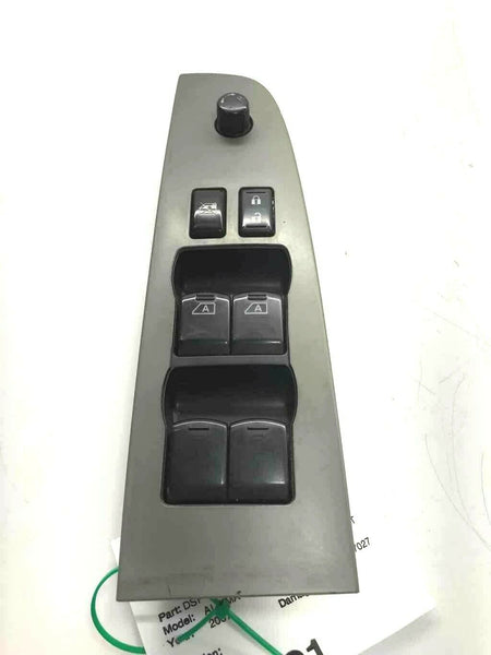 2007 - 2012 NISSAN ALTIMA Front Master Door Window & Switch Passenger Left Q
