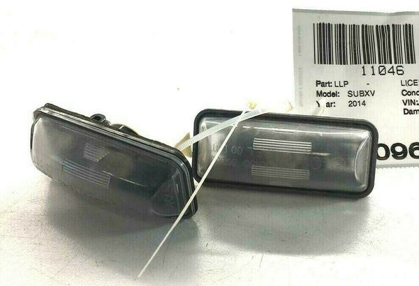 2014 SUBARU XV CROSSTREK Tail License Plate Light Right & Left OEM Q