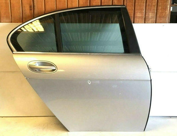 2002-2008 BMW 745 SERIES  Used Original Right Rear Door Assembly Silver