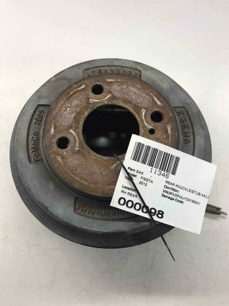2012 FORD FIESTA Rear Disc Brake Drum Plate Rotor Right RH OEM Q