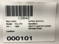 1998 -2000 VOLVO 70 SERIES S70 Steering Column Windshield Wiper Control Switch Q