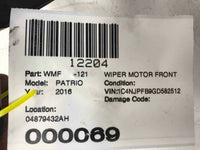 2007 - 2016 JEEP PATRIOT Front Wiper Linkage Transmission w/ Motor 04879432AH Q